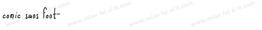 comic sans font字体转换